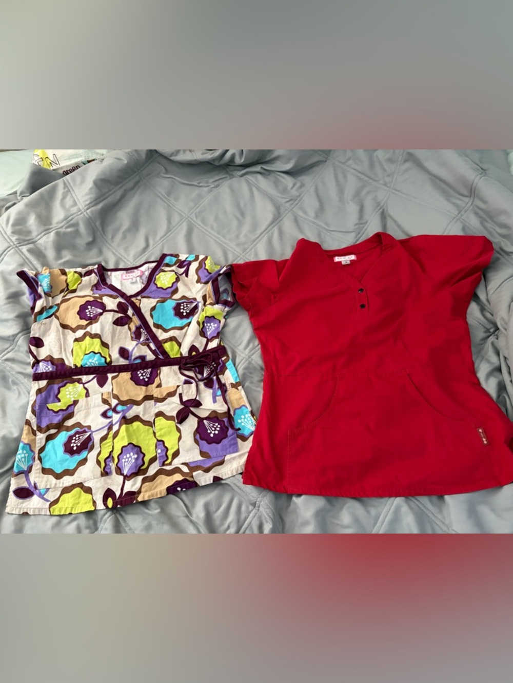 Scrub top x 2